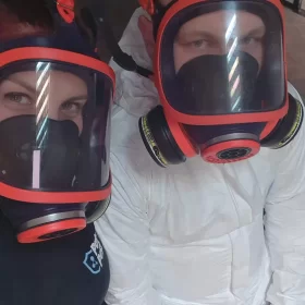 Specjaliści po realizacji usługi dezynfekcji