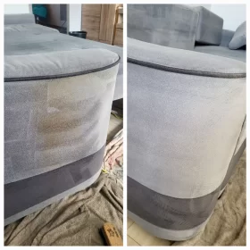 Czyszczenie jasnej kanapy