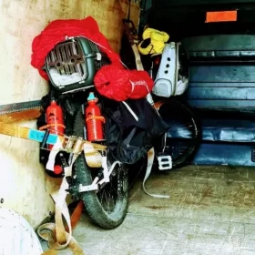 Transport motocykla klienta
